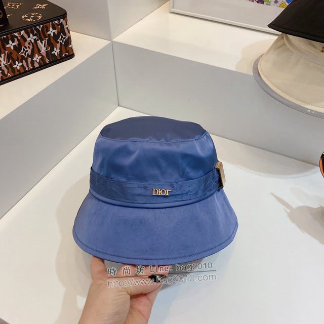 Dior新品女士帽子 迪奧緞面高級優雅漁夫帽遮陽帽  mm1603